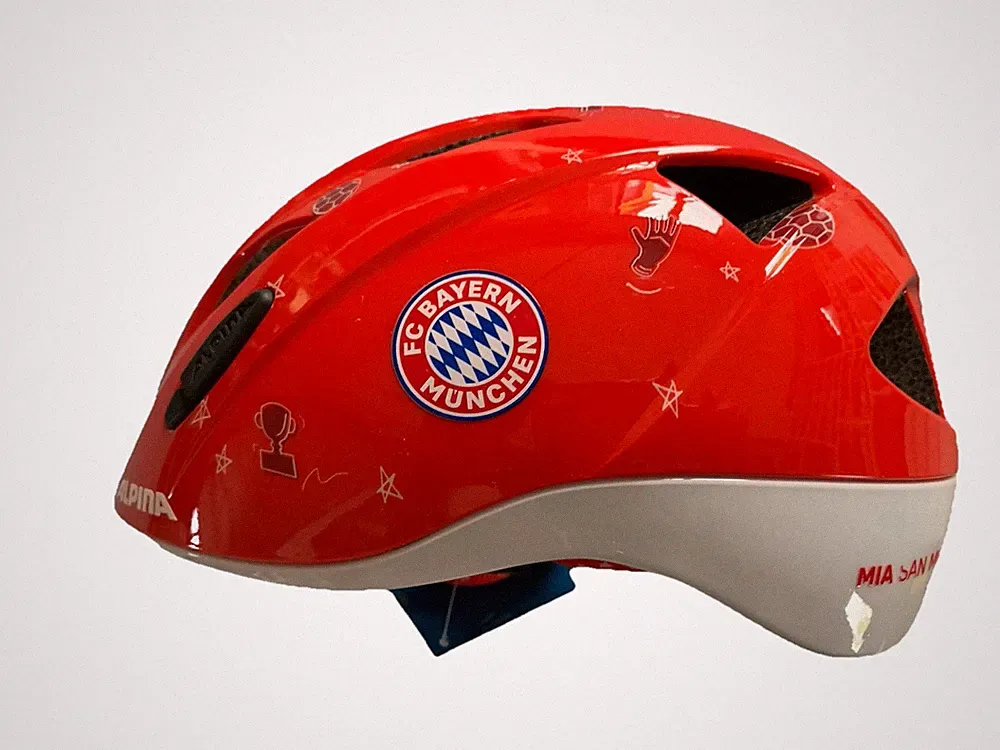 Alpina XIMO Kinder Fahrradhelm Gr. 47-51 cm Helm Bayern München