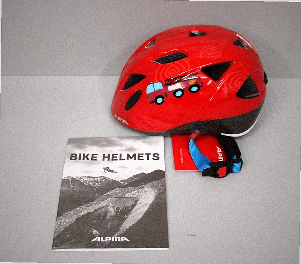ALPINA XIMO Unisex-Kinderfahrradhelm 47-51 cm Farbe. Feuerwehrmann, NEU