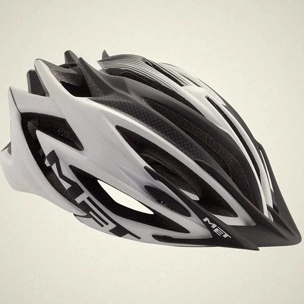 B-Ware MET Fahrradhelm Veleno Weiß Gr. L Rennrad Mountainbike Fahrrad