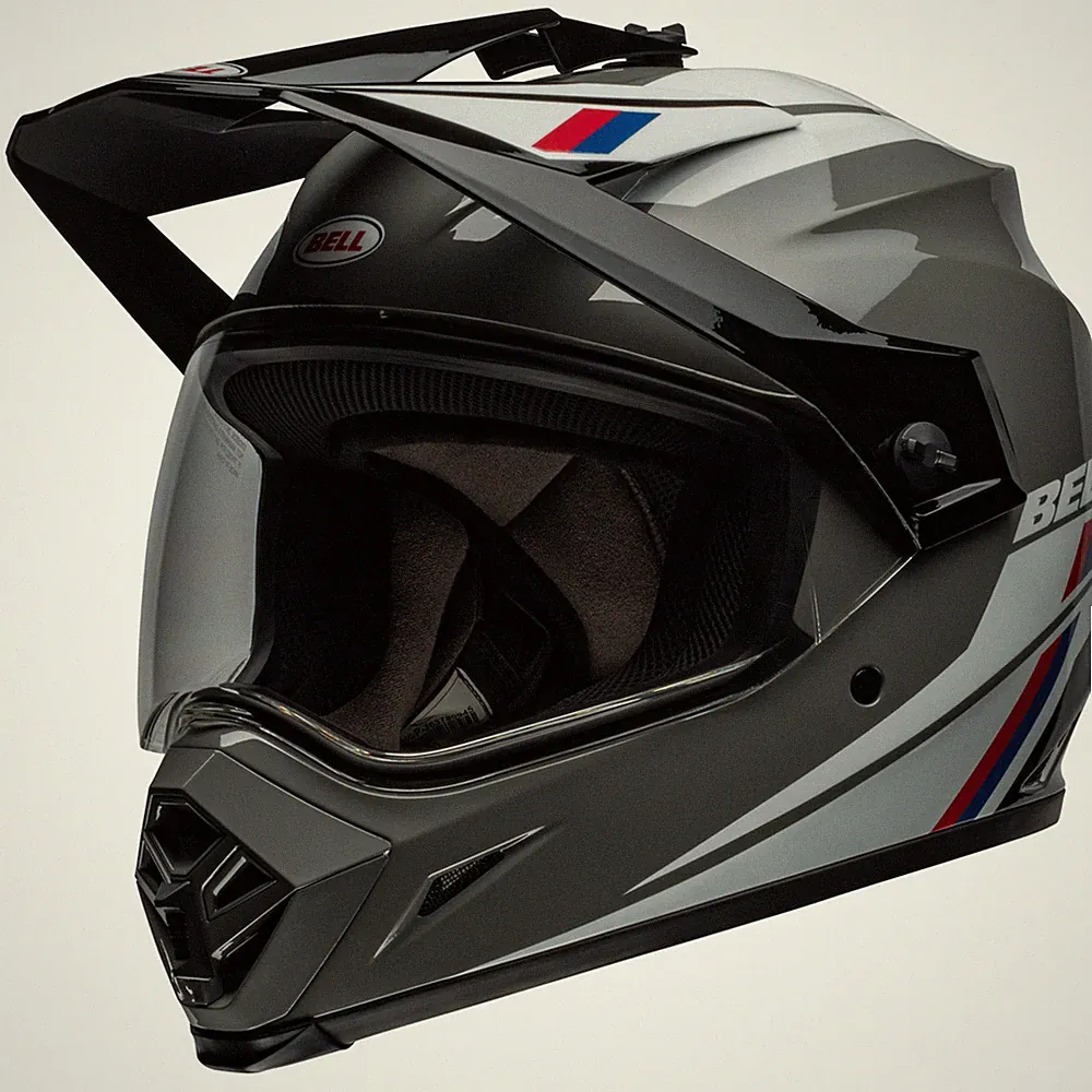 Bell MX-9 Adventure MIPS (2024) Motorrad Motocross - Alpine Nardo/Schwarz