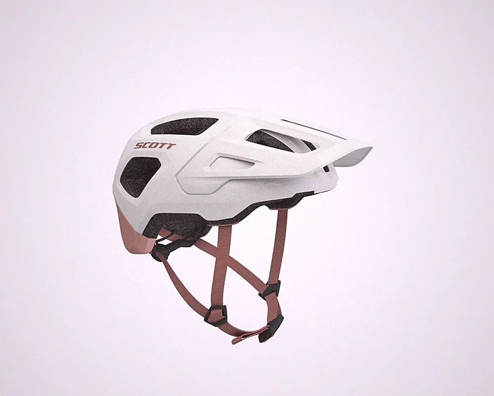 Casco Bici Scott ARGO PLUS weiß rosa Helm Scott ARGO PLUS weiß hellrosa