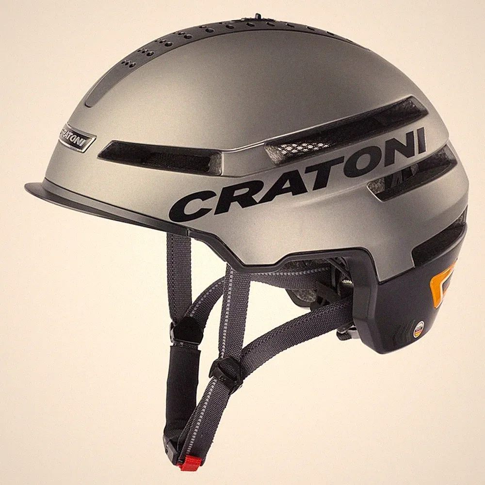 Cratoni Fahrrad Helm Smartride 1.2 (Ped.) Anthrazit Matt Gr. M/L (58-61cm)