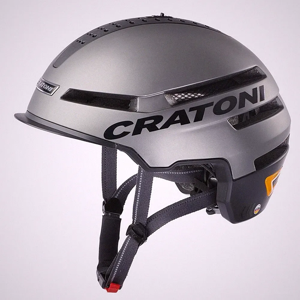 Cratoni Fahrrad Helm Smartride 1.2 (Ped.) Anthrazit Matt Gr. S/M (54-58cm)