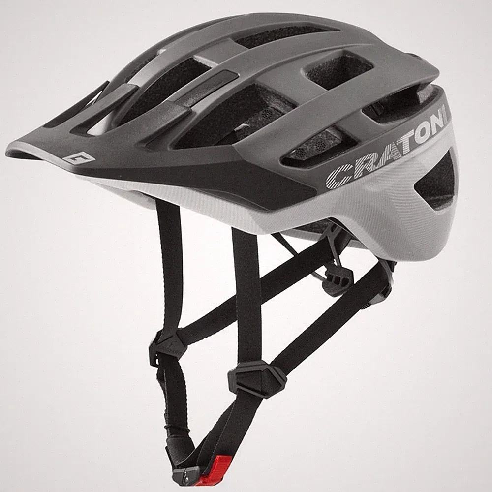 Cratoni Fahrradhelm AllRace MTB Anthrazit Weiß Matt Gr. S/M (52-57cm)