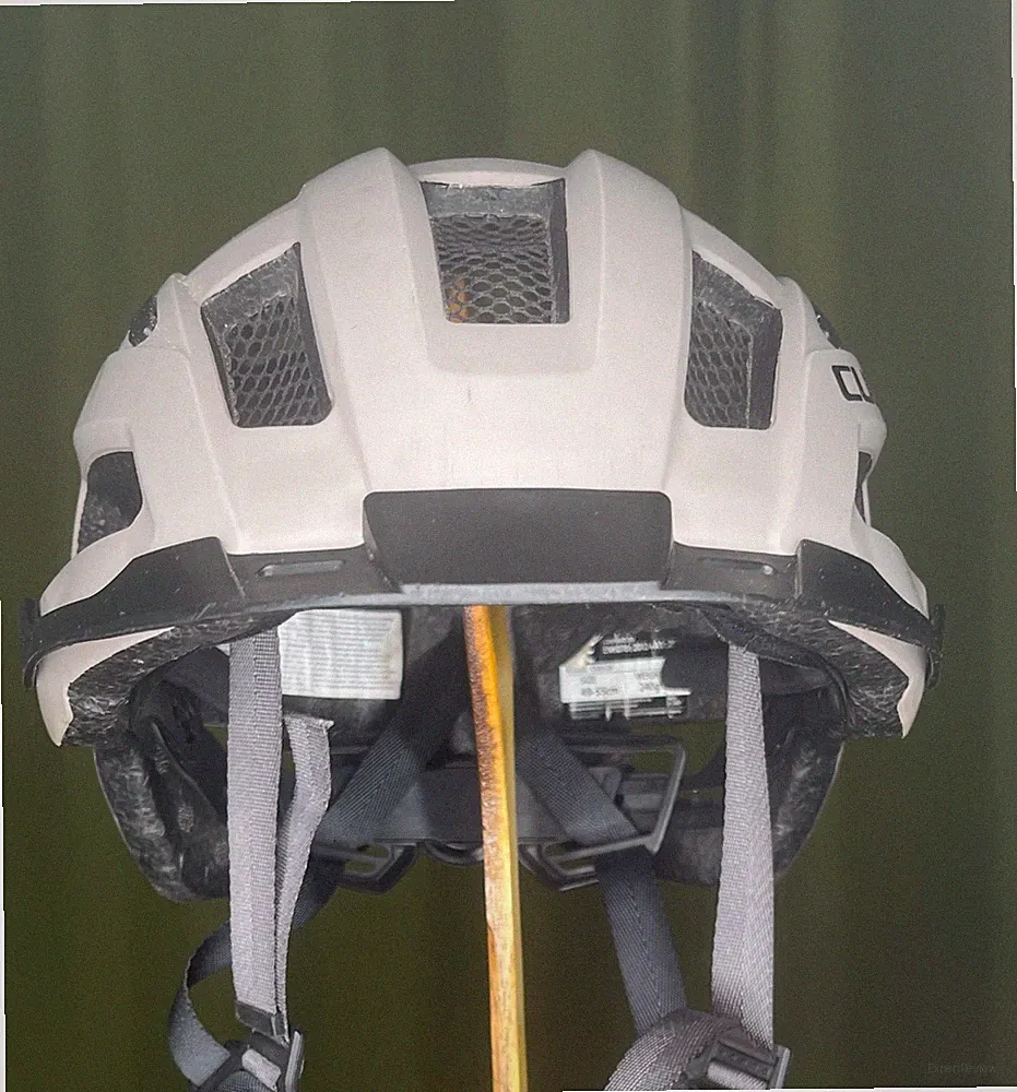 CUBE Fahrradhelm Gr. S 49–55 cm grau-weiß mit LED-Rücklicht 240 g