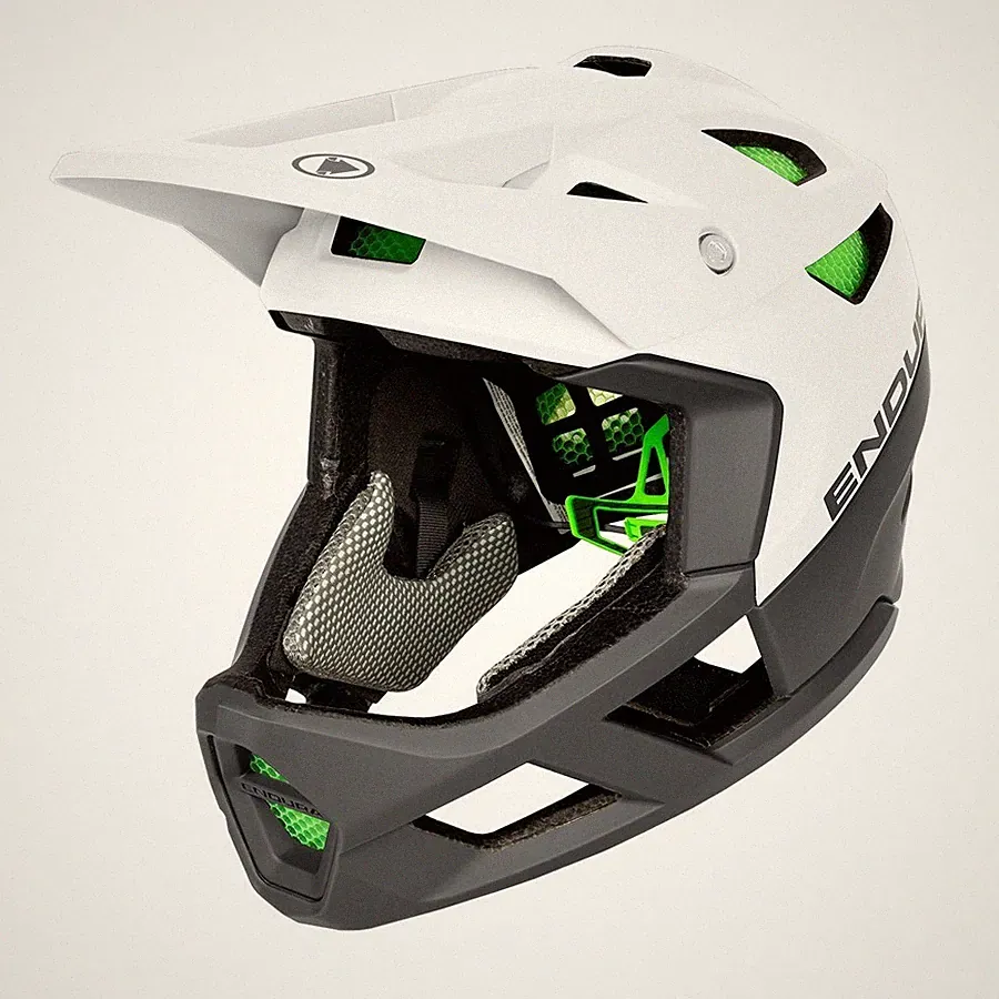Endura Mt500 Vollvisier Mips Helm Weiß Fahrrad