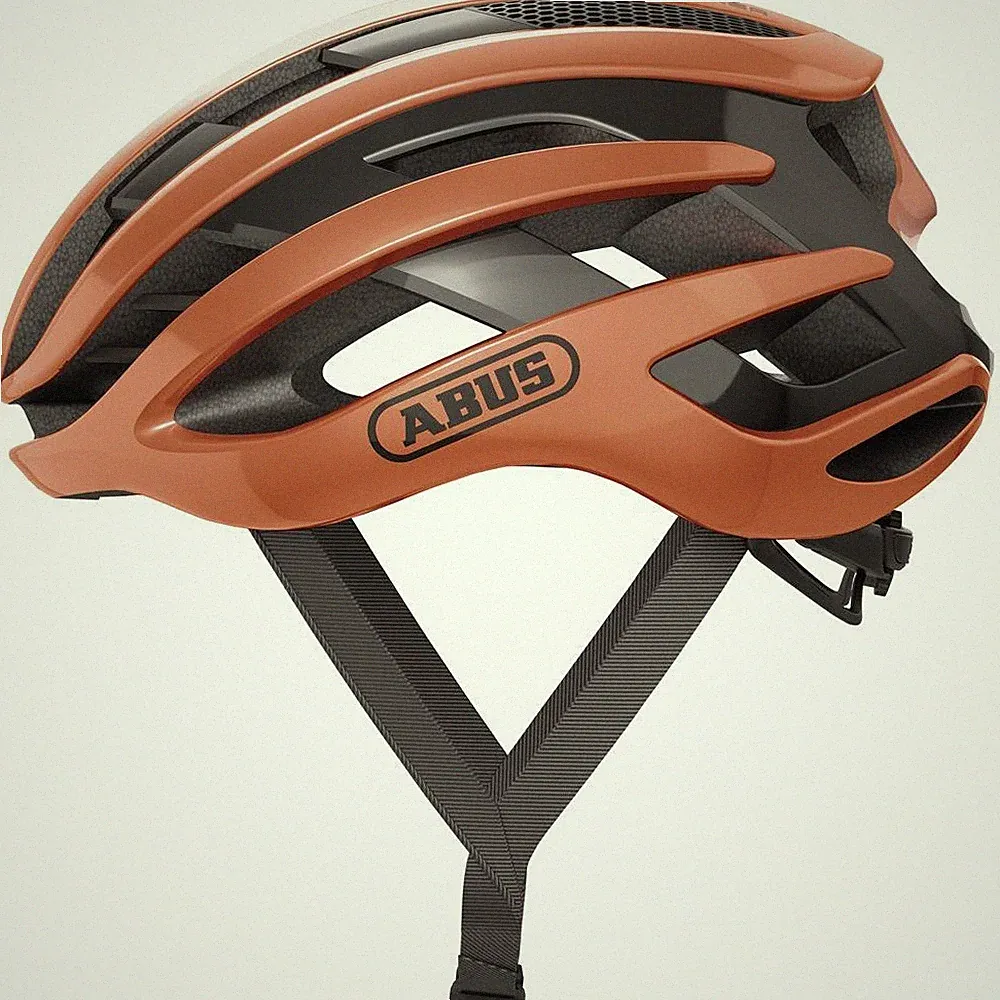 Fahrradhelm ABUS AIRBREAKER goldfish orange L 59-61 professioneller Rennhelm