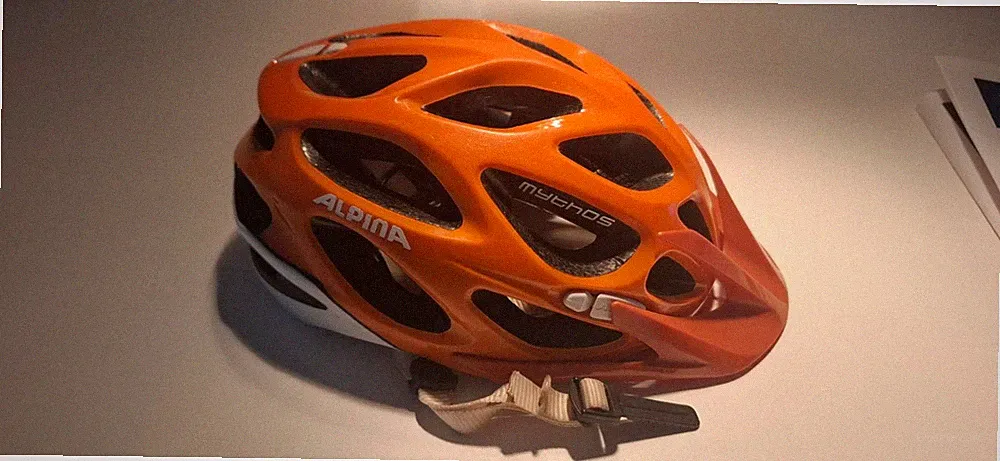 alpina fahrradhelm orange