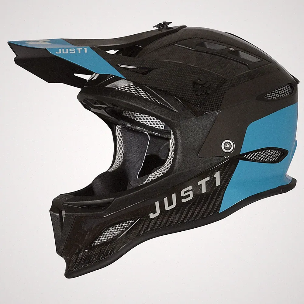 Helm Fahrrad Cross JUST1 JDH MIPS DUAL BLAU / CARBON