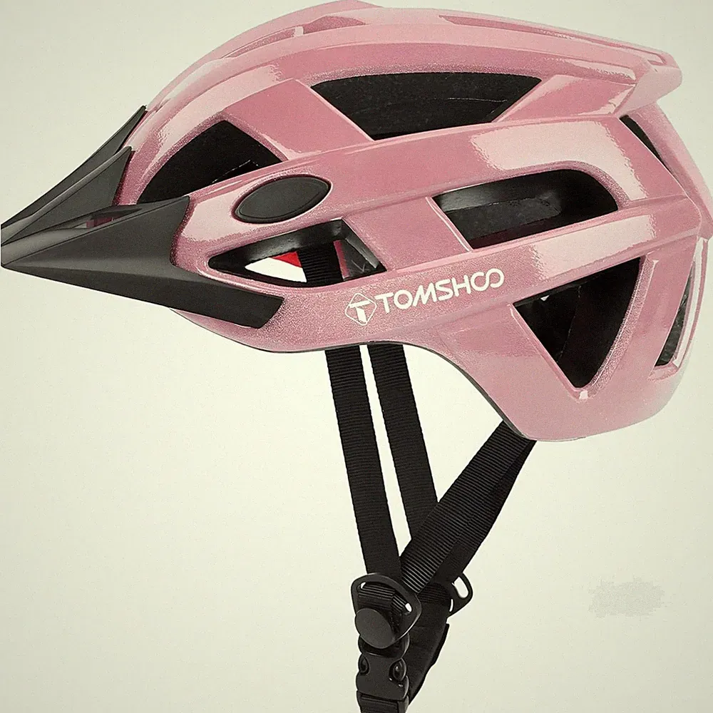 Fahrradhelm Damen Herren reflektierend verstellbar 58-61cm mit Visier