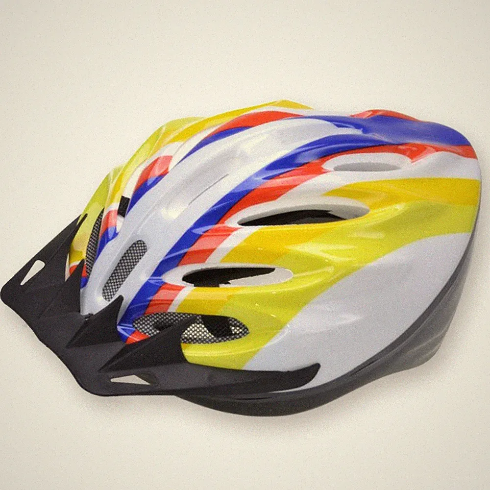 Fahrradhelm Erwachsene MTB & Rennrad Helm Weiß Gelb Blau Rot - NEU & OVP