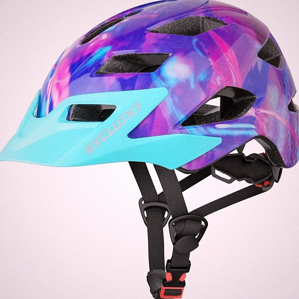 Fahrradhelm für Jungen und Mädchen 50-57 cm – Sicher und Stylisch, Violett