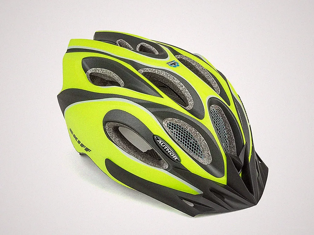 Fahrradhelm Größe L 58cm-62cm Author Skiff Insektenschutz Dial-Fit neon gelb