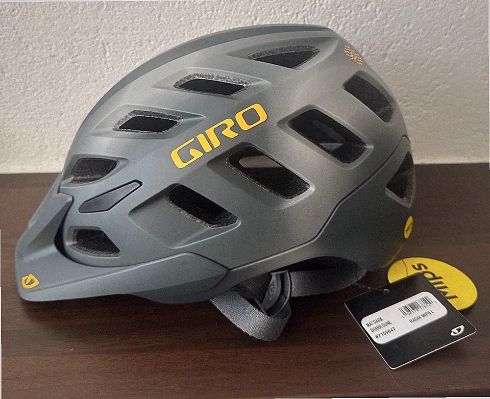 Fahrradhelm, Helm Giro - Radix MIPS Helm, 59-63 cm, L, matt dark Shark Dune
