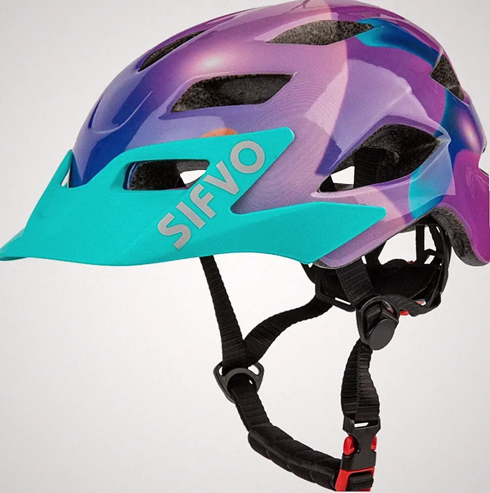 Fahrradhelm Kinder 50-57cm Abnehmbares Visier Multisport Helm Sicher