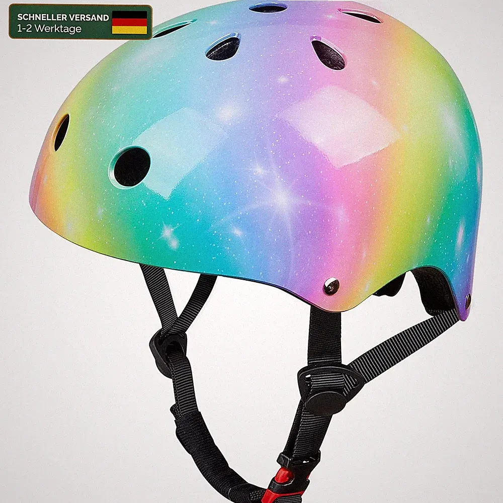 Fahrradhelm Kinder Einstellbar 3-14 Jahre Skaterhelm für Jungen und Mädchen