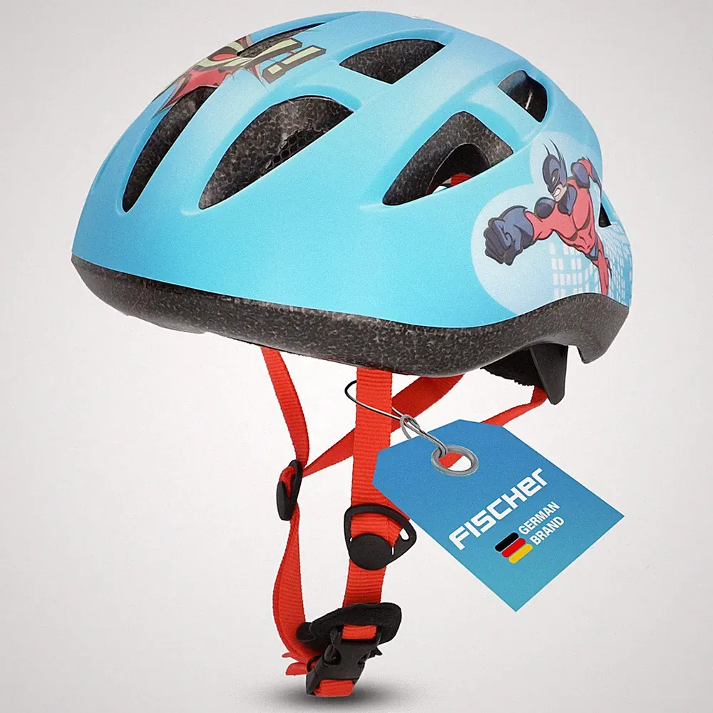 Fahrradhelm Kinder FISCHER Comic S/M Kopfumfang 55-59 cm Kinderfahrradhelm