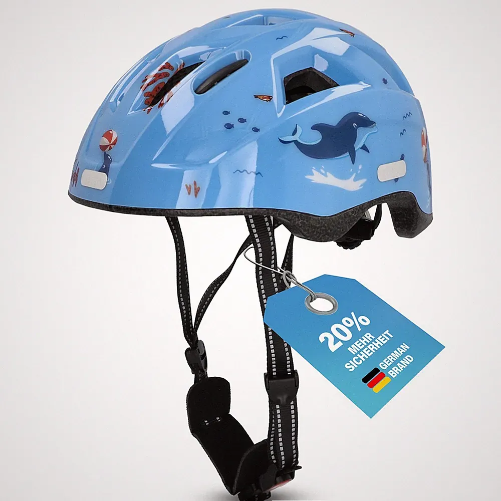 Fahrradhelm Kinder + FISCHER Dolphin XS/S Kopfumfang 48-54 cm Kinderfahrradhelm