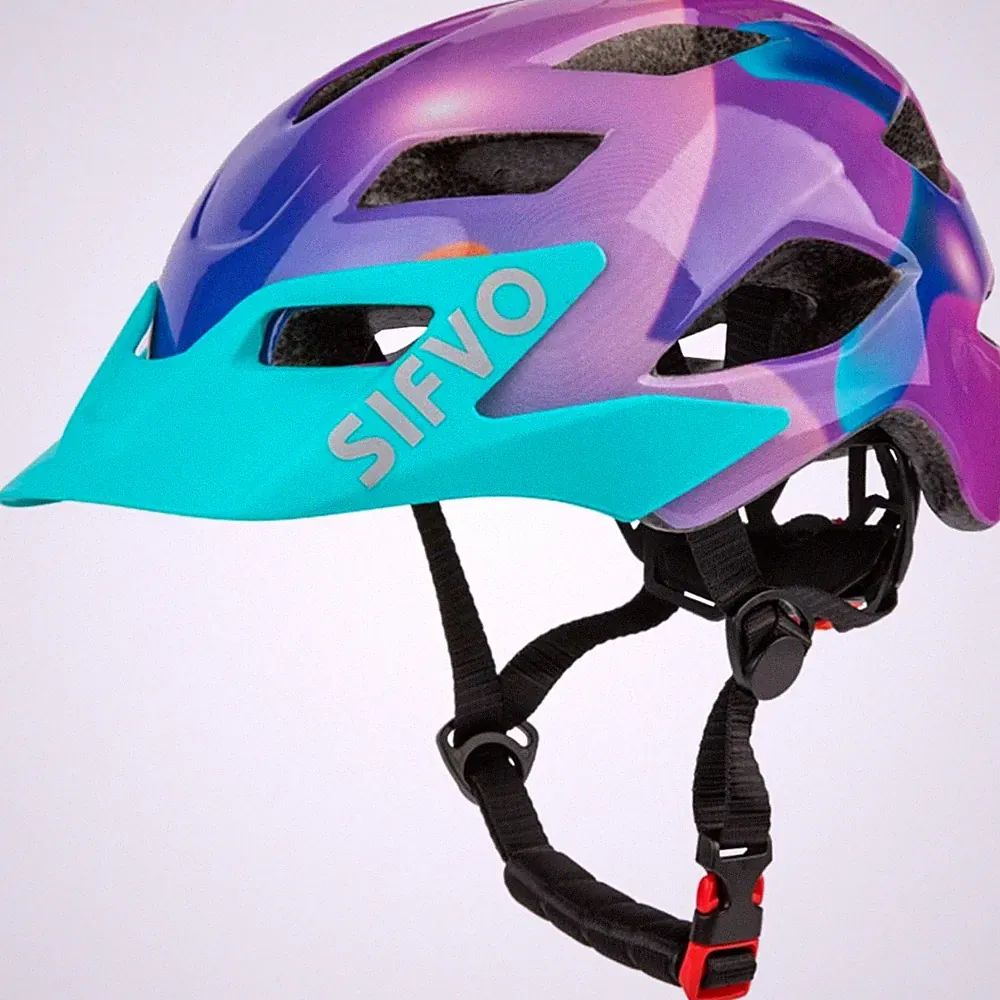 Fahrradhelm Kinder Jungen Mädchen Schutzvisier Verstellbar 50-57cm