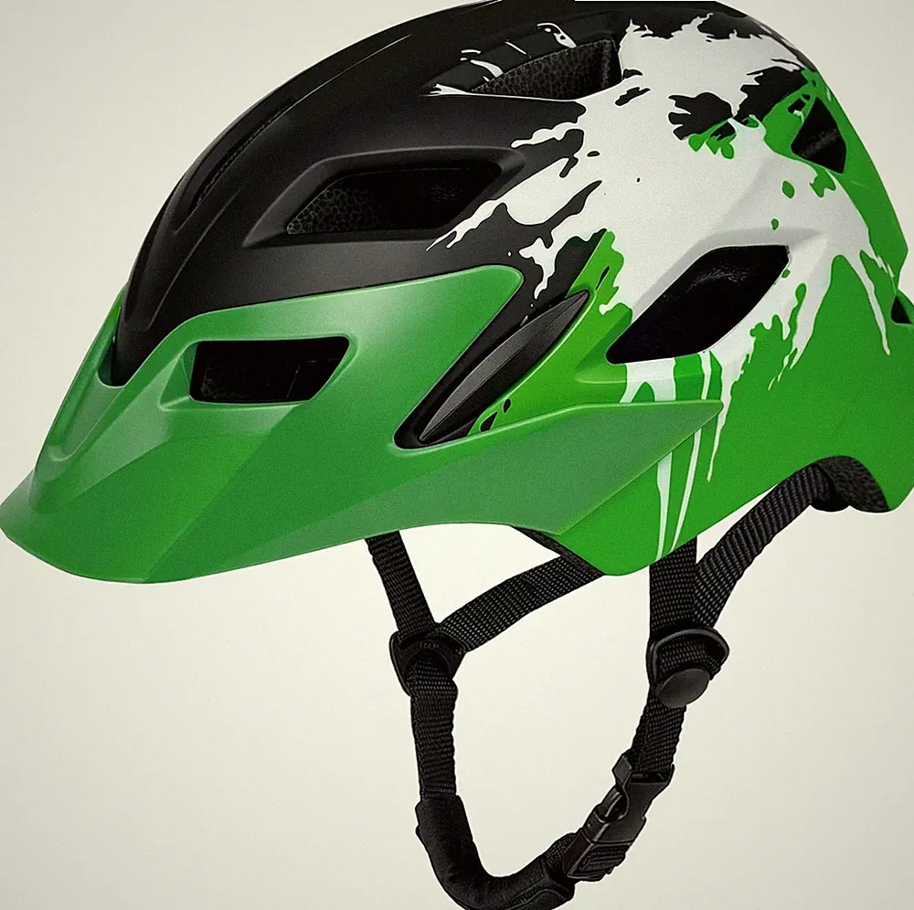 Fahrradhelm Kinder Verstellbar mit Licht 50-56CM für Jungen Mädchen BMX