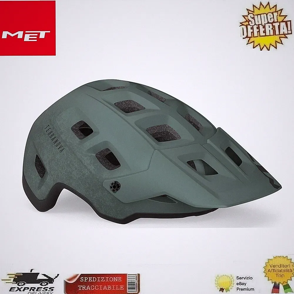 Fahrradhelm Met Neufundland Mtb E-Bike Enduro Radsport Grün M 56-58 Cm