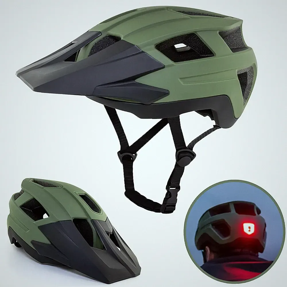 fahrradhelm damen grün matt