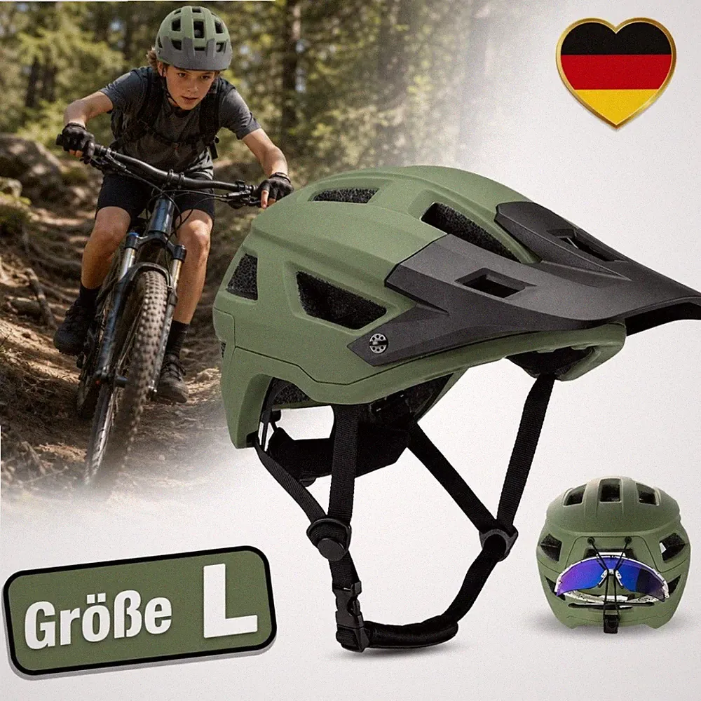 Fahrradhelm Schutzhelm für Herren und Damen Erwachsene MTB Bike L Radhelm NEU