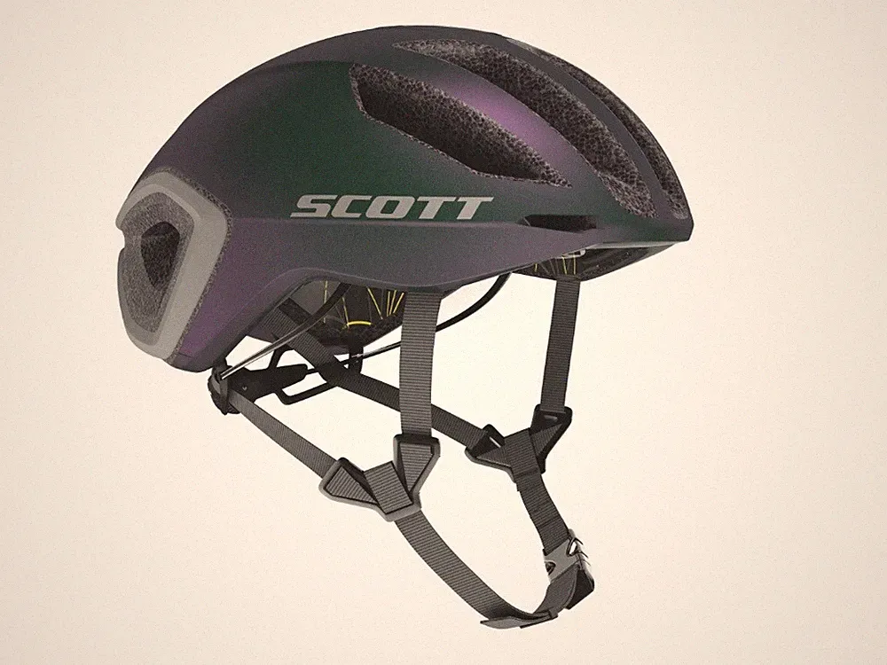 Scott grüner Fahrradhelm MIPS