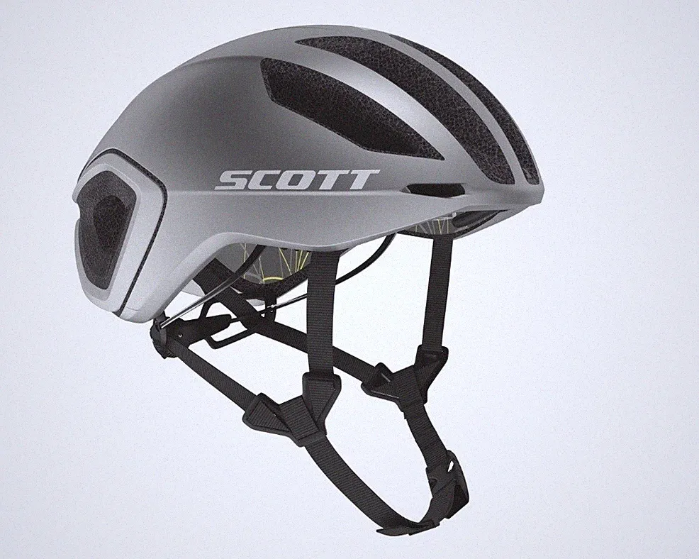 Fahrradhelm SCOTT CADENCE PLUS Vogue silber reflektierend grau HELM SCOTT CADENCE