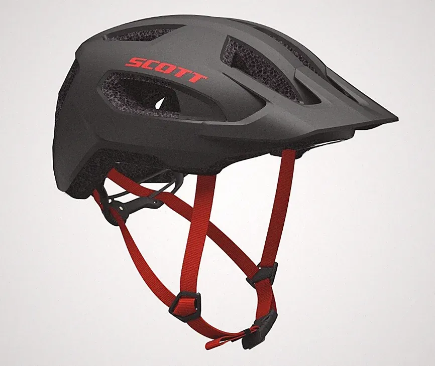 Fahrradhelm SCOTT SUPRA dunkelgrau rot HELM SCOTT SUPRA