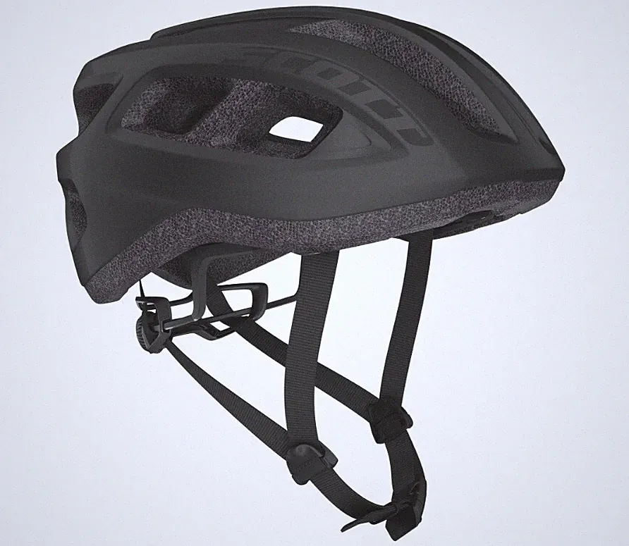 Fahrradhelm SCOTT SUPRA ROAD schwarz matt HELM SCOTT SUPRA ROAD