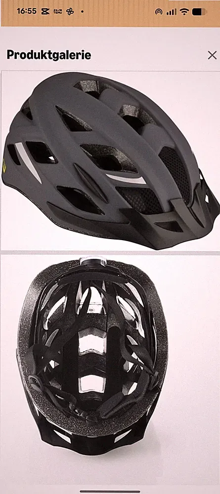 Fischer Fahrradhelm, Cityhelm Urban Plus, mit integriertem LED-Rücklicht 50449