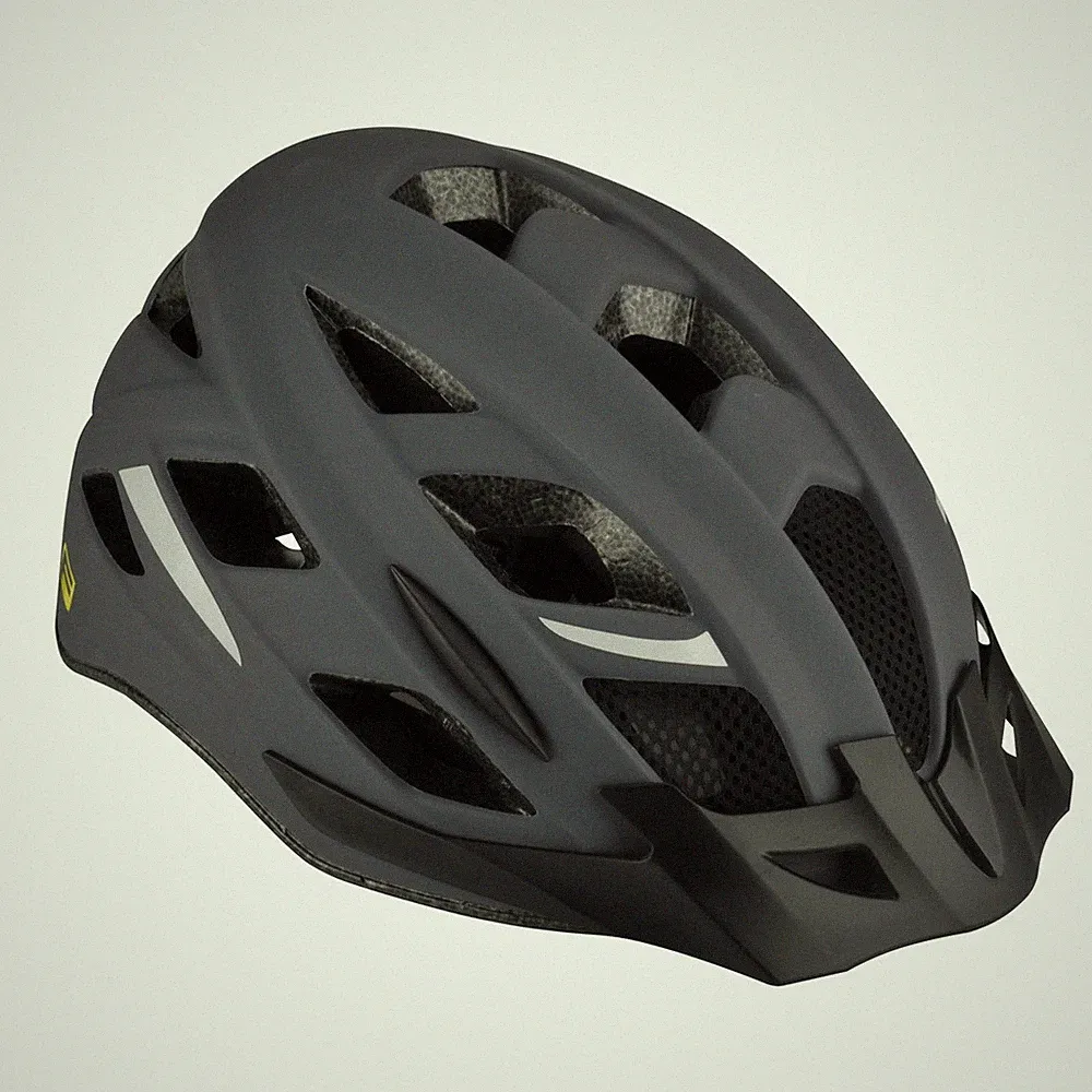 Fischer Fahrradhelm Urban Levin L/XL matt grau für Kopfumfang 58-61cm