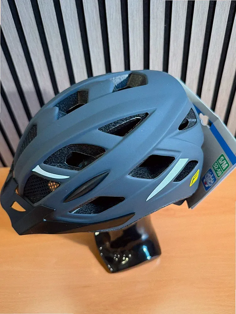 Fischer Helium Fahrradhelm S/M 52-58 cm Matt Grau MTB Trekking Helm