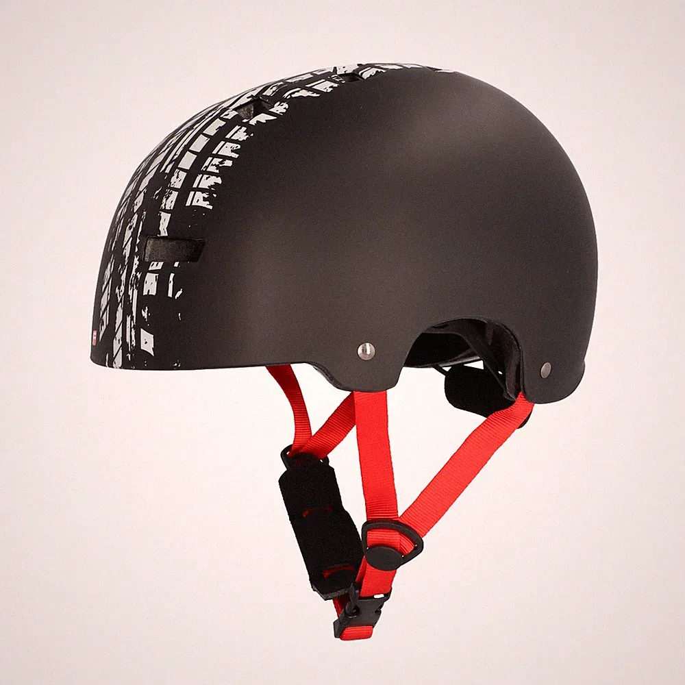 Fischer Kinder Fahrradhelm BMX Track schwarz matt S/M 54-58cm