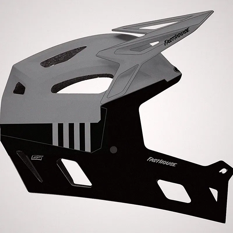 Fullface Fahrradhelm MIPS fasthouse Schwarz/Grau BELL