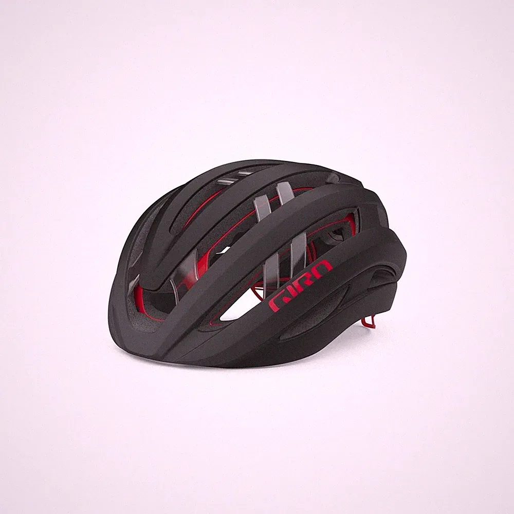 Giro Aries Spherical MIPS Fahrradhelm Schwarz Rot
