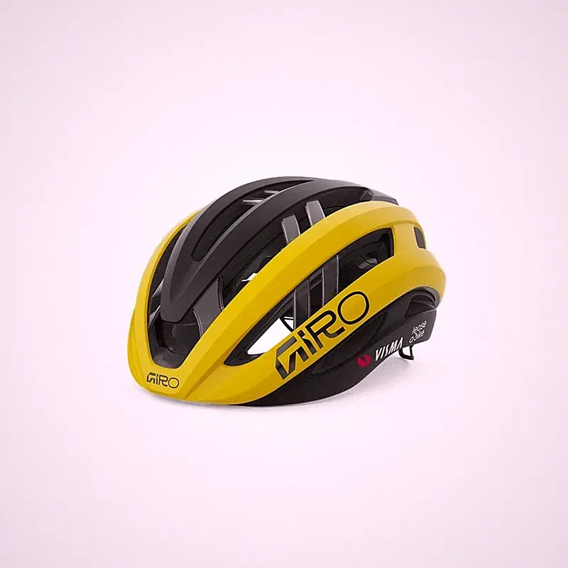 Giro Aries Spherical Mips Team Visma Limited Edition Gelb/Schwarz Fahrradhelm