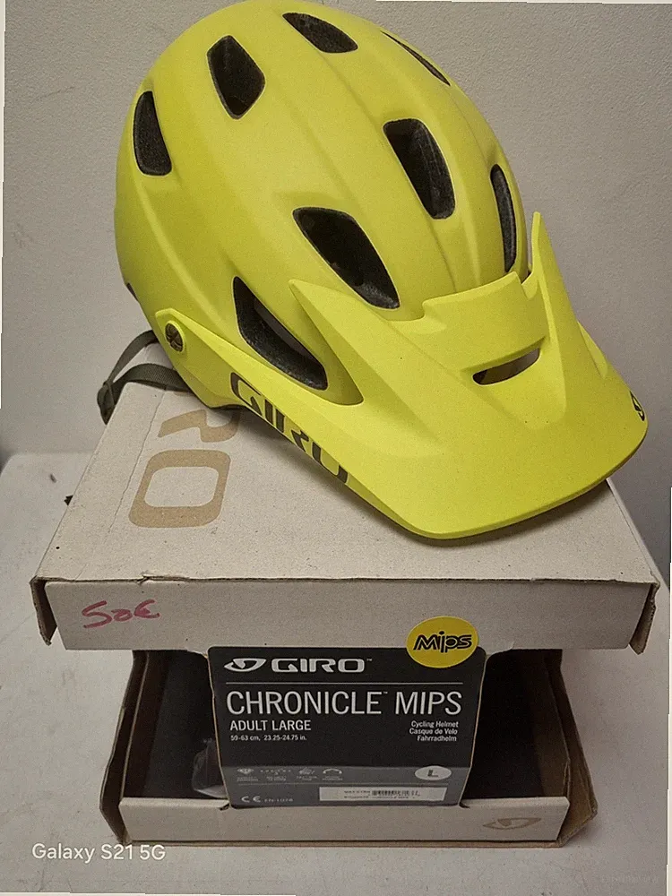 GIRO CHRONICLE Mips Fahrradhelm zitronengelb matt Gr. L (59-63cm) *NEU*
