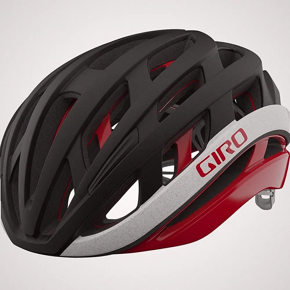Giro - Helios Spherical Fahrradhelm - matte black/red - 51 - 55 cm