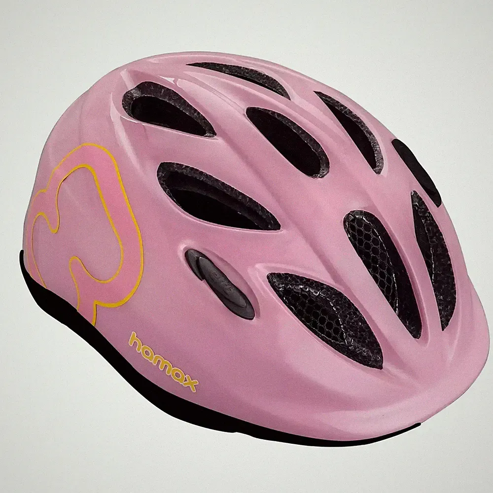 hamax Fahrradhelm Kinderhelm Skydive Helm rosa Größe S Passform Belüftung