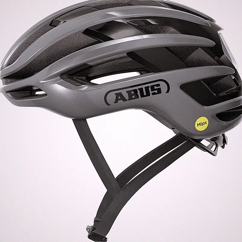 Helm Airbreaker 2.0 Mips Graphit Silber Abus Fahrrad