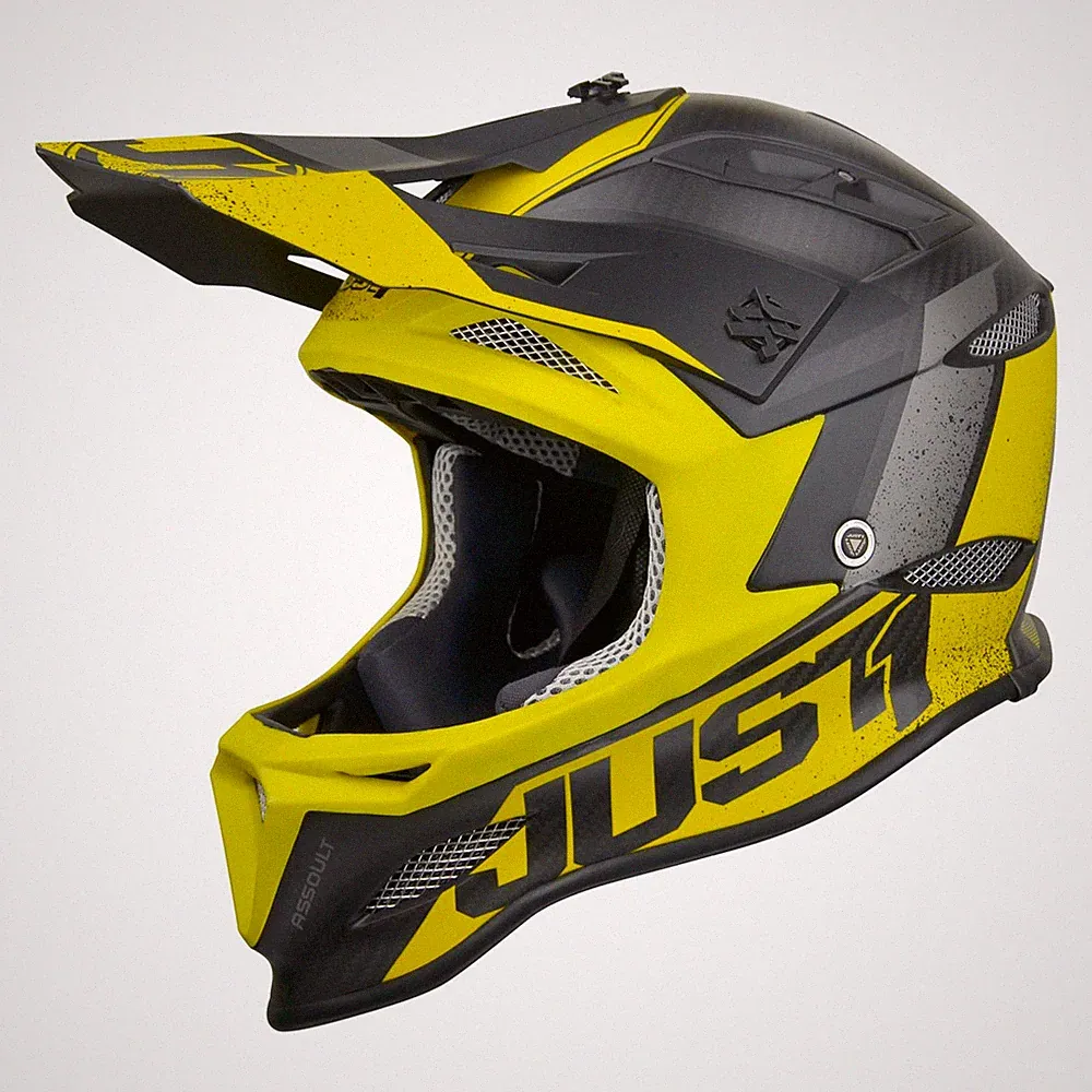 Helm Fahrrad Cross JUST1 JDH Mips Assault Gelb