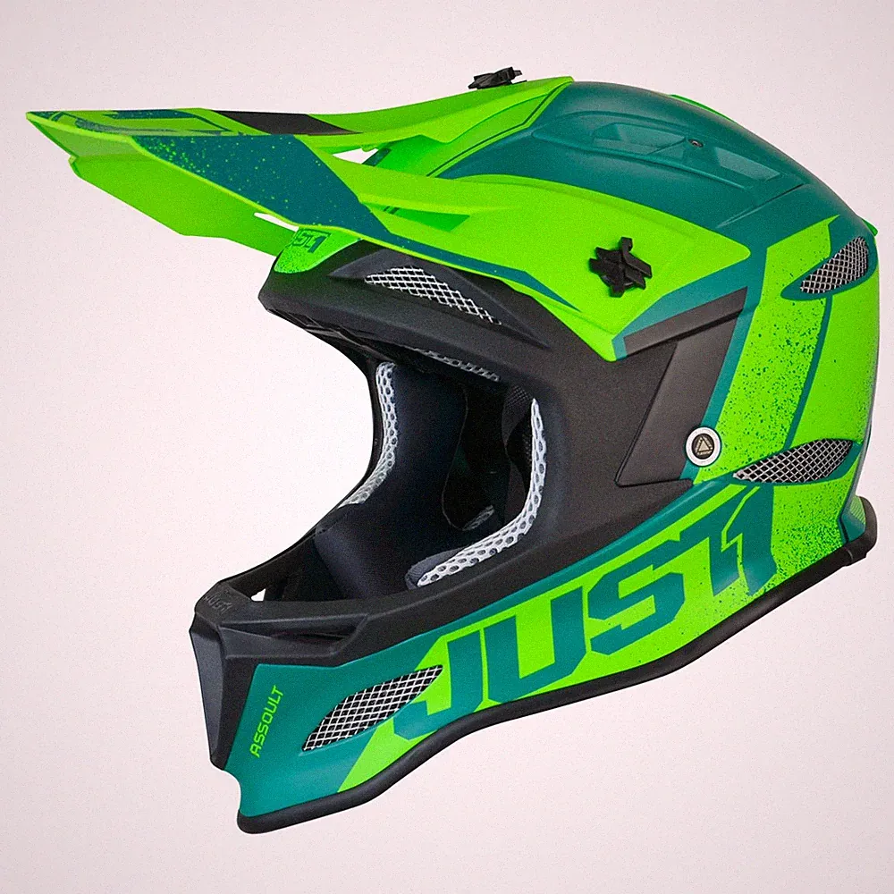 Helm Fahrrad Cross JUST1 JDH Mips Assault Grün