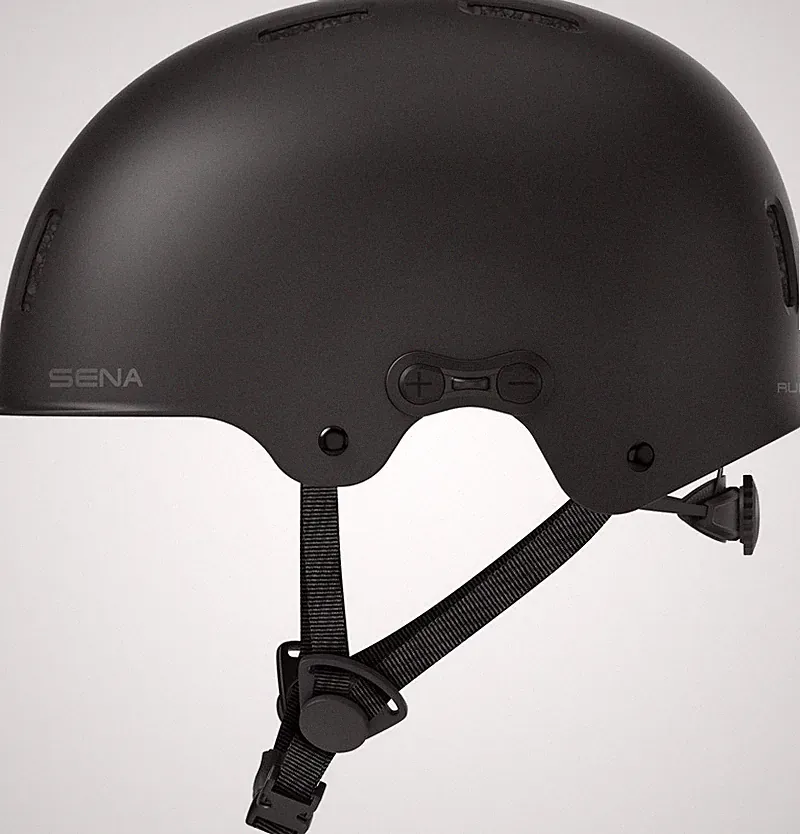 Helm Fahrrad SENA Rumba SENA Schwarz Matt Mit Gegensprechanlage Bluetooth Skate