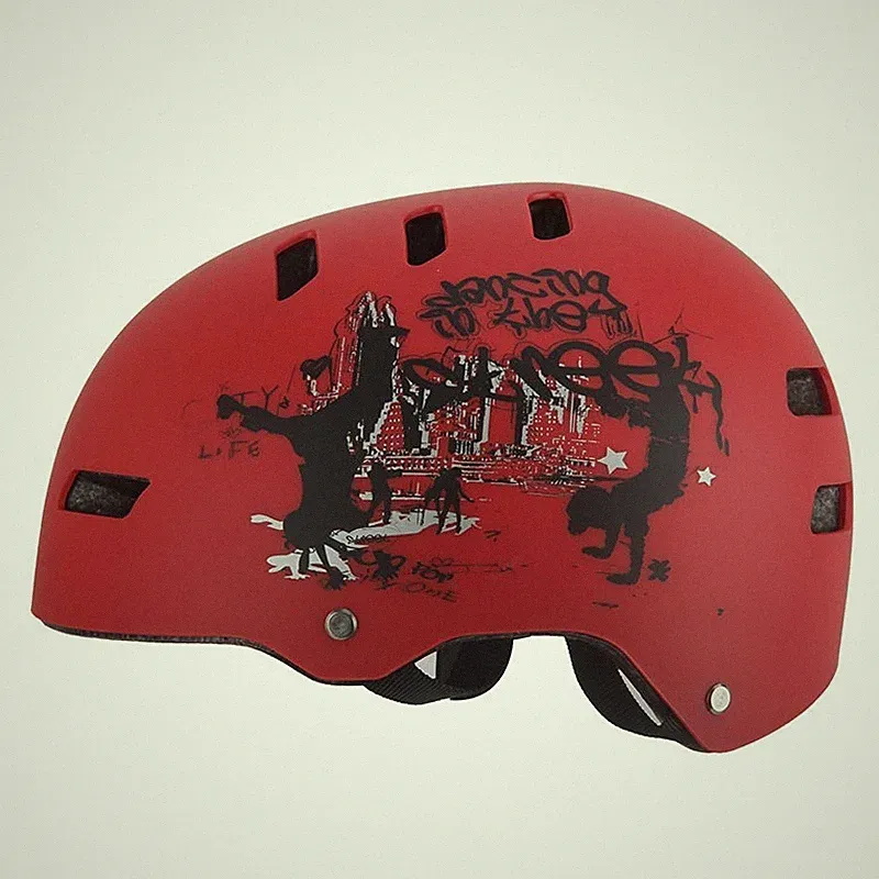 Helm Fahrradhelm Kinderhelm Kinderfahrradhelm Skaterhelm Bike Aero Rot Matt