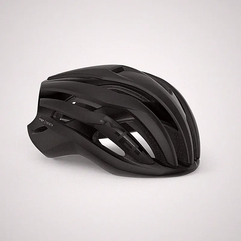 Helm Rennrad Trenta Mips Schwarz Matt Poliert MET Fahrrad