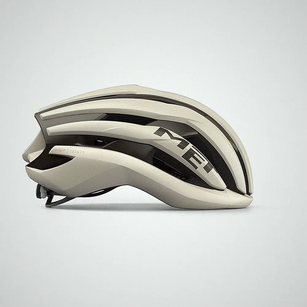 Helm Rennrad Trenta Mips Wachs Weiß Matt MET Fahrrad