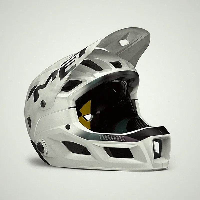 Integralhelm Parachute Mcr Mips Weiß Irisierend Matt MET Fahrrad