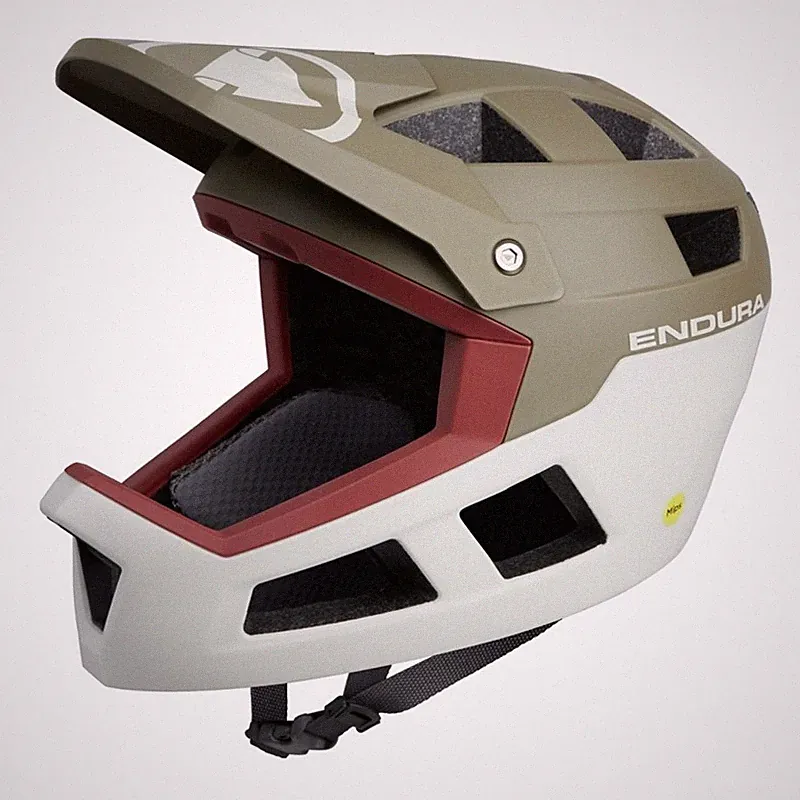 Integralhelm Strack Fullface MIPS Tweed Grün Endura Fahrrad